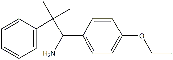 1-(4-ethoxyphenyl)-2-methyl-2-phenylpropan-1-amine 结构式