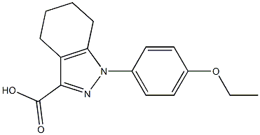 1-(4-ethoxyphenyl)-4,5,6,7-tetrahydro-1H-indazole-3-carboxylic acid 结构式