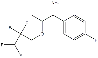 1-(4-fluorophenyl)-2-(2,2,3,3-tetrafluoropropoxy)propan-1-amine 结构式