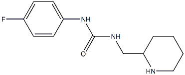 1-(4-fluorophenyl)-3-(piperidin-2-ylmethyl)urea 结构式
