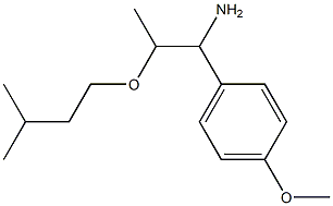1-(4-methoxyphenyl)-2-(3-methylbutoxy)propan-1-amine 结构式