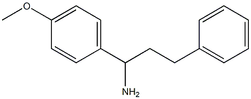 1-(4-methoxyphenyl)-3-phenylpropan-1-amine 结构式