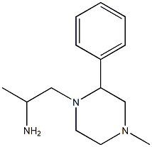 1-(4-methyl-2-phenylpiperazin-1-yl)propan-2-amine 结构式