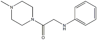 1-(4-methylpiperazin-1-yl)-2-(phenylamino)ethan-1-one 结构式