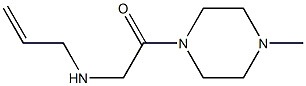 1-(4-methylpiperazin-1-yl)-2-(prop-2-en-1-ylamino)ethan-1-one 结构式