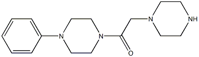 1-(4-phenylpiperazin-1-yl)-2-(piperazin-1-yl)ethan-1-one 结构式