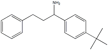 1-(4-tert-butylphenyl)-3-phenylpropan-1-amine 结构式