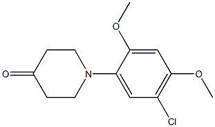 1-(5-chloro-2,4-dimethoxyphenyl)piperidin-4-one 结构式