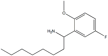 1-(5-fluoro-2-methoxyphenyl)octan-1-amine 结构式