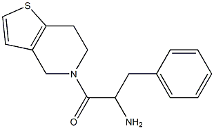 1-(6,7-dihydrothieno[3,2-c]pyridin-5(4H)-yl)-1-oxo-3-phenylpropan-2-amine 结构式