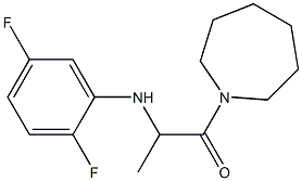 1-(azepan-1-yl)-2-[(2,5-difluorophenyl)amino]propan-1-one 结构式