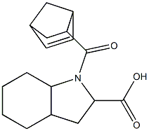 1-(bicyclo[2.2.1]hept-5-en-2-ylcarbonyl)octahydro-1H-indole-2-carboxylic acid 结构式