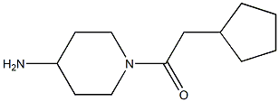 1-(cyclopentylacetyl)piperidin-4-amine 结构式