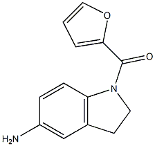 1-(furan-2-ylcarbonyl)-2,3-dihydro-1H-indol-5-amine 结构式