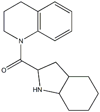 1-(octahydro-1H-indol-2-ylcarbonyl)-1,2,3,4-tetrahydroquinoline 结构式