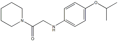 1-(piperidin-1-yl)-2-{[4-(propan-2-yloxy)phenyl]amino}ethan-1-one 结构式