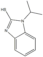 1-(propan-2-yl)-1H-1,3-benzodiazole-2-thiol 结构式