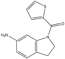 1-(thiophen-2-ylcarbonyl)-2,3-dihydro-1H-indol-6-amine 结构式