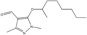 1,3-dimethyl-5-(octan-2-yloxy)-1H-pyrazole-4-carbaldehyde 结构式