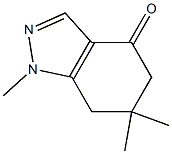 1,6,6-trimethyl-4,5,6,7-tetrahydro-1H-indazol-4-one 结构式