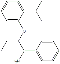 1-[(1-amino-1-phenylbutan-2-yl)oxy]-2-(propan-2-yl)benzene 结构式