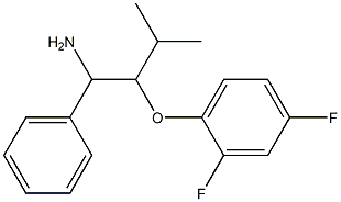 1-[(1-amino-3-methyl-1-phenylbutan-2-yl)oxy]-2,4-difluorobenzene 结构式