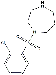1-[(2-chlorobenzene)sulfonyl]-1,4-diazepane 结构式