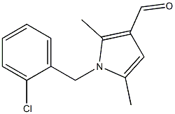 1-[(2-chlorophenyl)methyl]-2,5-dimethyl-1H-pyrrole-3-carbaldehyde 结构式