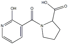 1-[(2-hydroxypyridin-3-yl)carbonyl]pyrrolidine-2-carboxylic acid 结构式