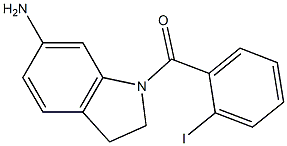 1-[(2-iodophenyl)carbonyl]-2,3-dihydro-1H-indol-6-amine 结构式