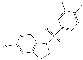 1-[(3,4-dimethylbenzene)sulfonyl]-2,3-dihydro-1H-indol-5-amine 结构式