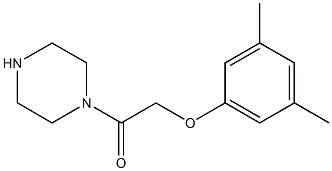 1-[(3,5-dimethylphenoxy)acetyl]piperazine 结构式