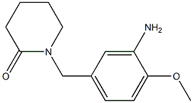 1-[(3-amino-4-methoxyphenyl)methyl]piperidin-2-one 结构式