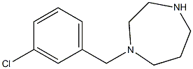 1-[(3-chlorophenyl)methyl]-1,4-diazepane 结构式