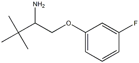1-[(3-fluorophenoxy)methyl]-2,2-dimethylpropylamine 结构式
