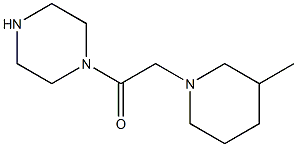 1-[(3-methylpiperidin-1-yl)acetyl]piperazine 结构式