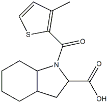 1-[(3-methylthien-2-yl)carbonyl]octahydro-1H-indole-2-carboxylic acid 结构式