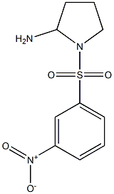 1-[(3-nitrobenzene)sulfonyl]pyrrolidin-2-amine 结构式