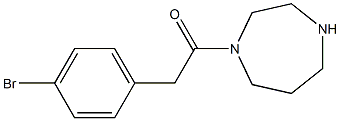 1-[(4-bromophenyl)acetyl]-1,4-diazepane 结构式