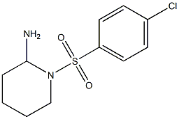 1-[(4-chlorobenzene)sulfonyl]piperidin-2-amine 结构式