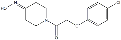 1-[(4-chlorophenoxy)acetyl]piperidin-4-one oxime 结构式