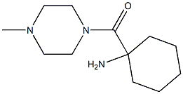 1-[(4-methylpiperazin-1-yl)carbonyl]cyclohexanamine 结构式