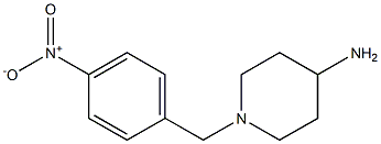 1-[(4-nitrophenyl)methyl]piperidin-4-amine 结构式