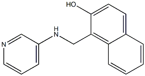 1-[(pyridin-3-ylamino)methyl]naphthalen-2-ol 结构式