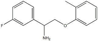 1-[1-amino-2-(2-methylphenoxy)ethyl]-3-fluorobenzene 结构式