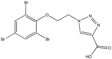 1-[2-(2,4,6-tribromophenoxy)ethyl]-1H-1,2,3-triazole-4-carboxylic acid 结构式