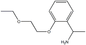 1-[2-(2-ethoxyethoxy)phenyl]ethan-1-amine 结构式