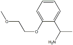1-[2-(2-methoxyethoxy)phenyl]ethan-1-amine 结构式