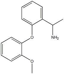 1-[2-(2-methoxyphenoxy)phenyl]ethan-1-amine 结构式