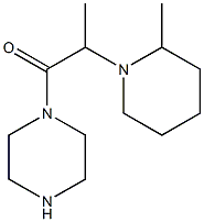 1-[2-(2-methylpiperidin-1-yl)propanoyl]piperazine 结构式